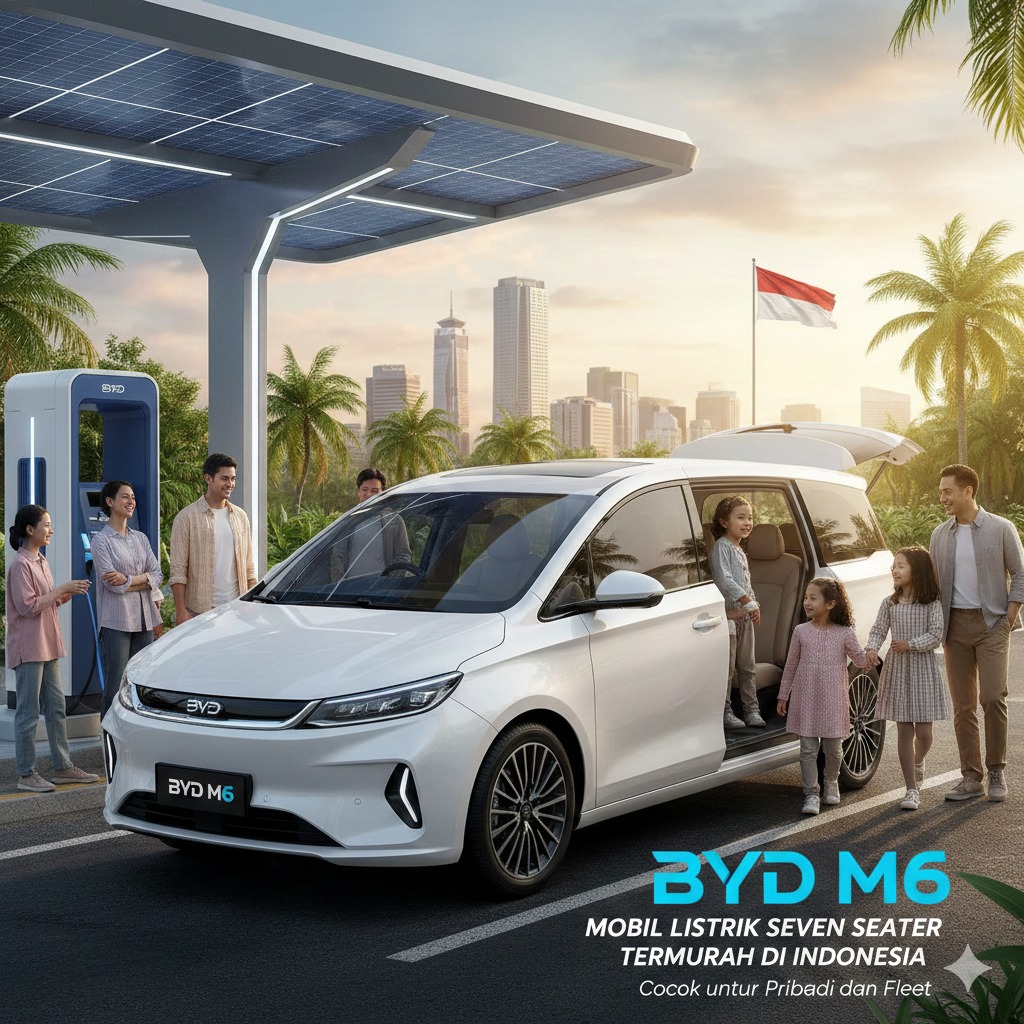 BYD M6: Mobil Listrik Seven Seater Termurah di Indonesia, Cocok untuk Pribadi dan Fleet
