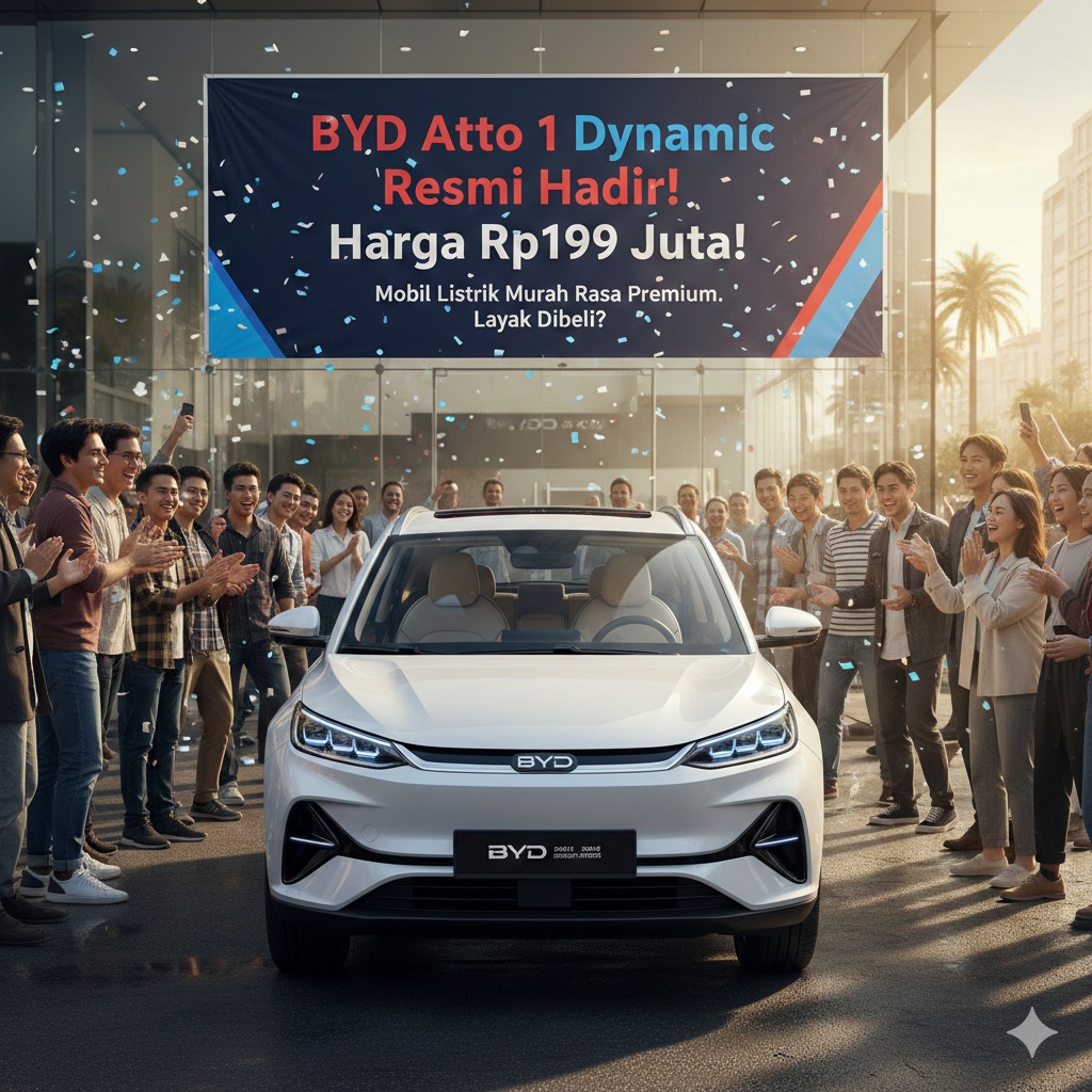 BYD Atto 1 Dynamic Resmi Datang, Harga Rp199 Juta Bikin Heboh! Mobil Listrik Murah Rasa Premium Ini Layak Dibeli?