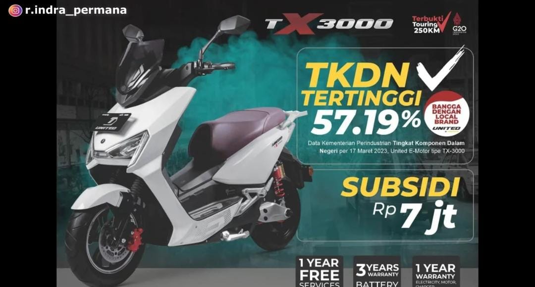 Motor listrik subsidi Rp7 juta bertambah dengan Rakata. Cek daftar lengkap dan harga terbaru semua merek penerima insentif.
