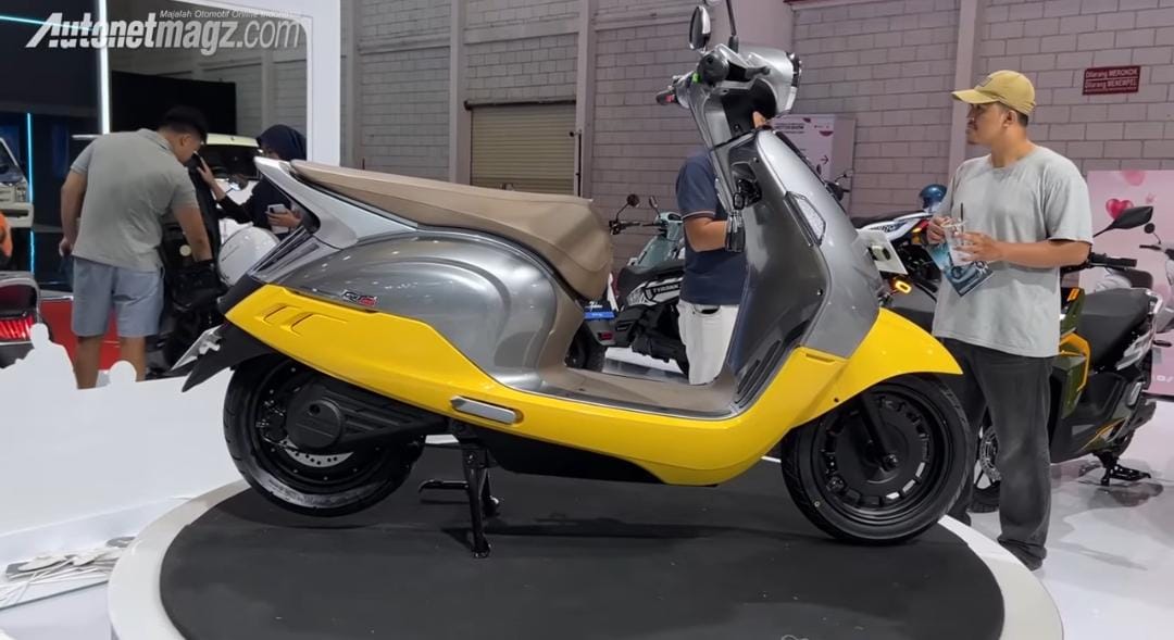 Motor listrik Indomobil Cutie meluncur, desain klasik orisinal, harga mulai Rp15 juta, jarak tempuh hingga 135 km.