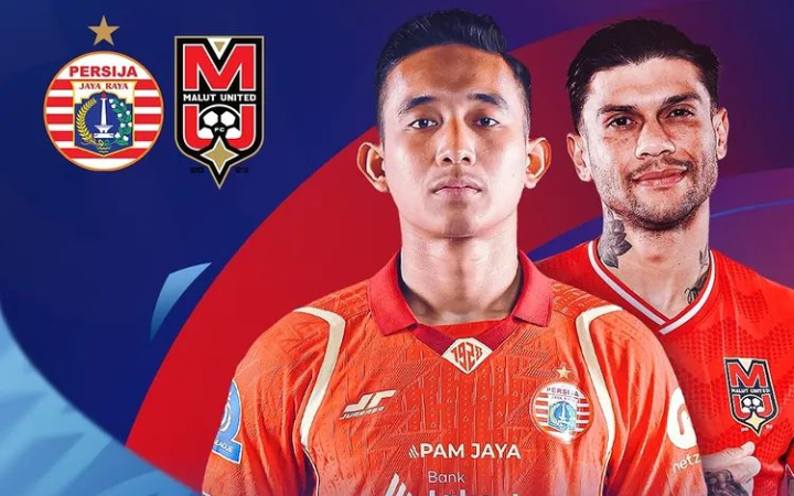 Pemain Persija Jakarta mendapatkan  gol kemenangan saat menghadapi Malut United dengan dramatis yang berakhir 3-2 di Stadion Gelora Kie Raha, Ternate.