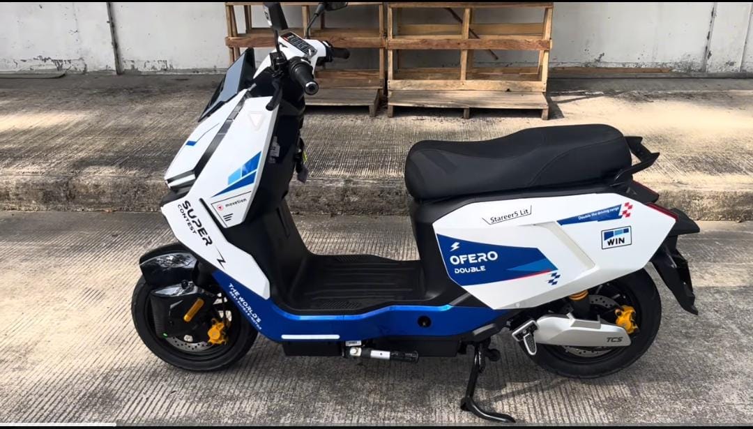 Overo Ster 5 L hadir dengan baterai 60V, TCS, dan top speed 60 km/jam. Desain futuristik, bisa tempuh 130 km!