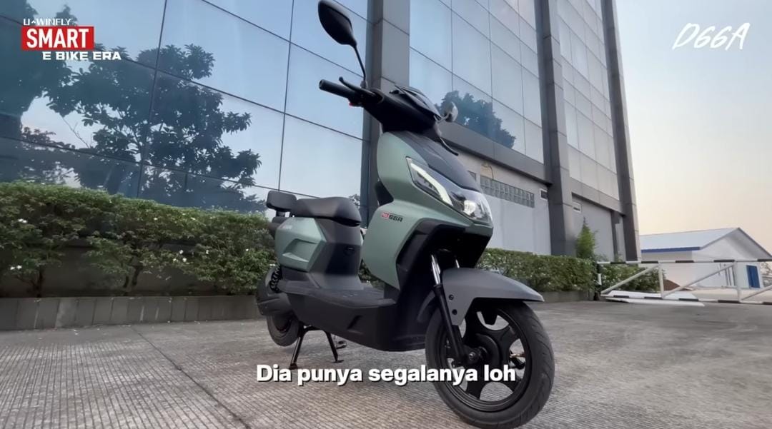 Sepeda listrik Winfly D66A bisa dikontrol smartphone, motor 600 watt, jarak 42 km, harga mulai Rp3 jutaan.