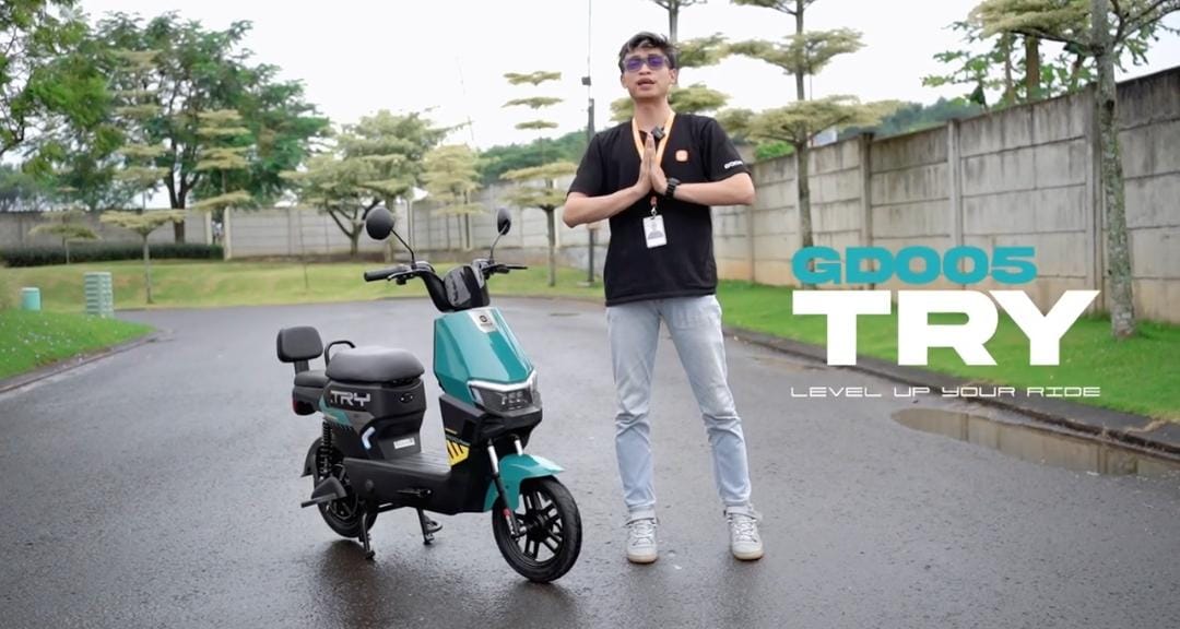 Goda Saver Smart EV GD005 Try hadir dengan IoT Star, EABS, dan jarak tempuh 45 km. Sepeda listrik pintar dan aman!