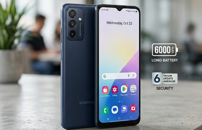 Samsung Galaxy A07 5G hadir dengan baterai 6000 mAh, 120Hz, dan update 6 tahun. HP 5G Rp2 jutaan paling worth it?