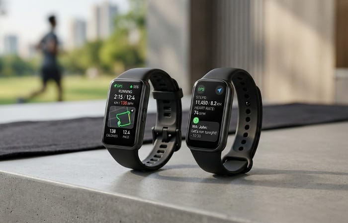 Huawei Band 11 Pro vs Xiaomi Smart Band 9 Pro, mana lebih worth it dengan AMOLED 2000 nits dan GPS di harga Rp700 ribuan?