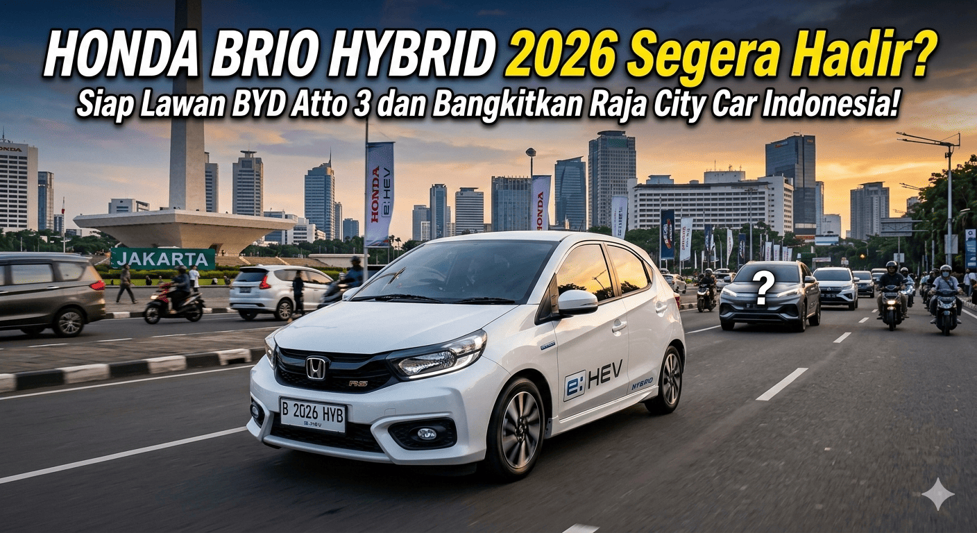 Honda Brio Hybrid 2026 Segera Hadir? Siap Lawan BYD Atto 3 dan Bangkitkan Raja City Car Indonesia!