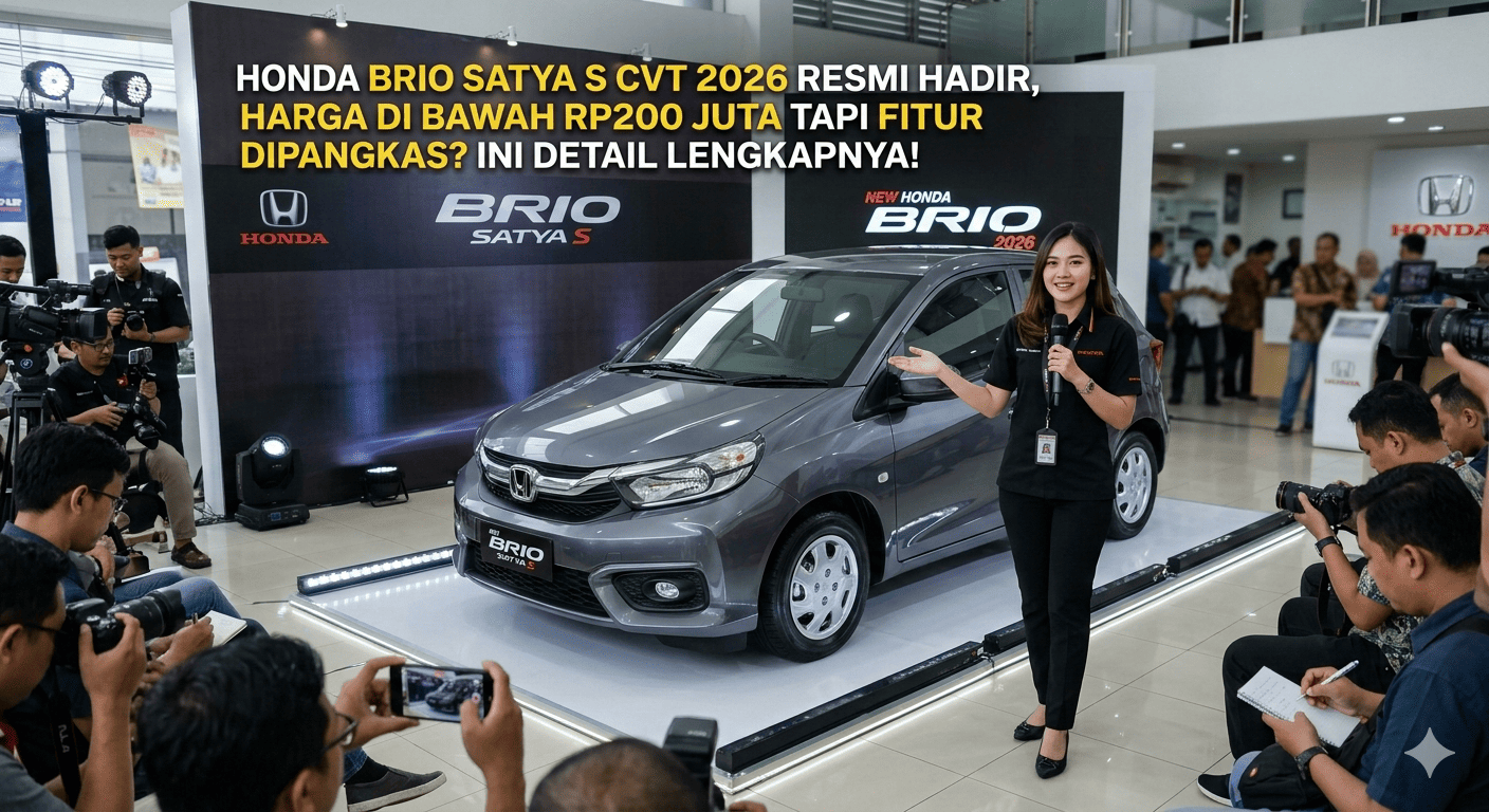Honda Brio Satya S CVT 2026 Resmi Hadir, Harga di Bawah Rp200 Juta Tapi Fitur Dipangkas? Ini Detail Lengkapnya!