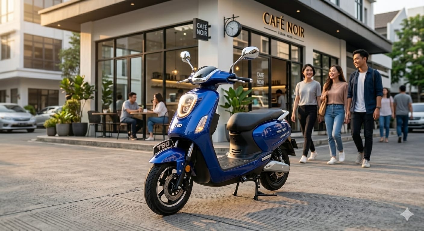 Wind Flight T90 motor listrik bergaya klasik disebut hemat dan cocok jadi investasi jangka panjang. Simak ulasan lengkapnya.