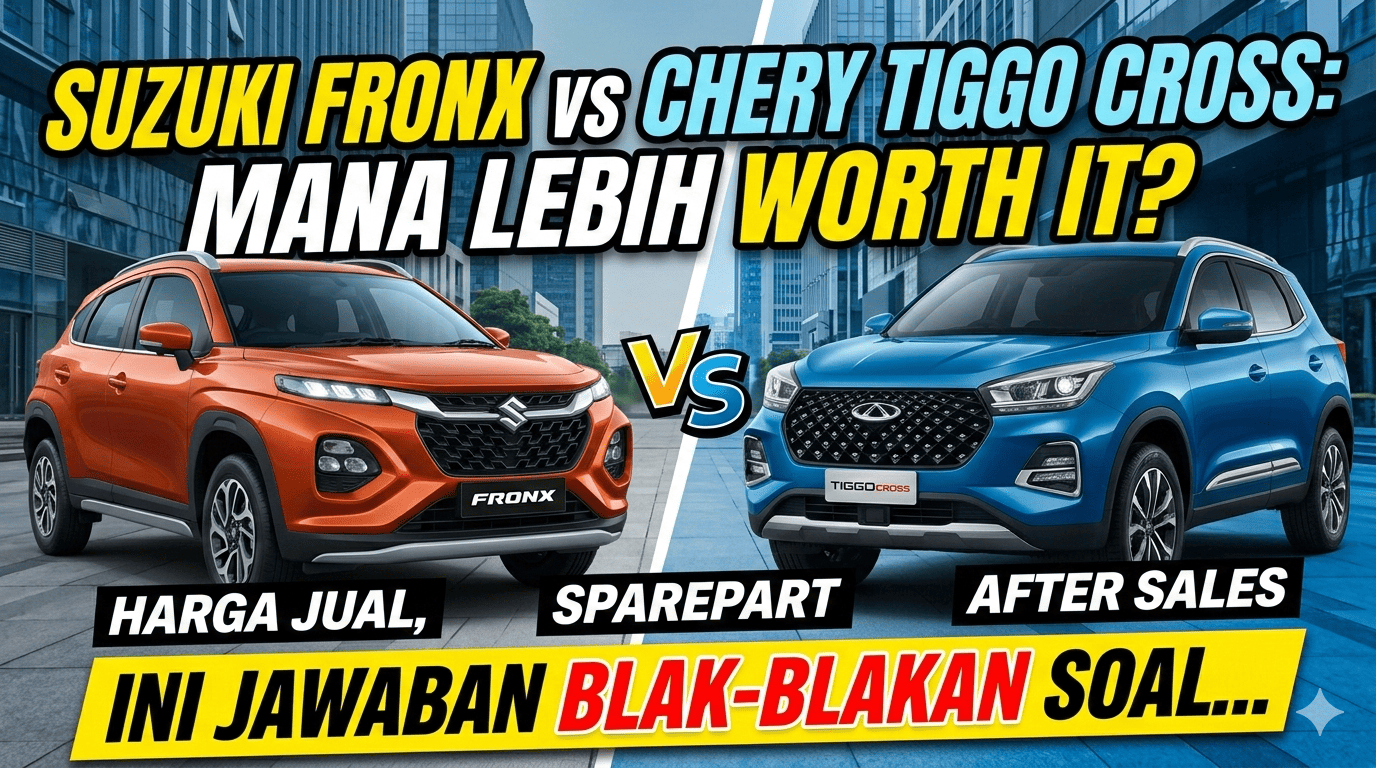 Suzuki Fronx vs Chery Tiggo Cross, Mana Lebih Worth It? Ini Jawaban Blak-blakan Soal Harga Jual, Sparepart, dan After Sales