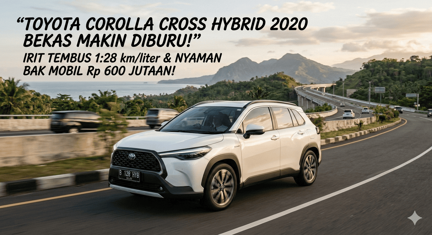Toyota Corolla Cross Hybrid 2020 Bekas Makin Diburu, Irit Tembus 1:28 dan Nyaman Bak Mobil Rp 600 Jutaan!