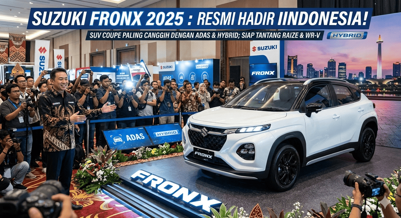 Suzuki Fronx 2025 Resmi Hadir di Indonesia, SUV Coupe Paling Canggih dengan ADAS &amp; Hybrid Siap Tantang Raize dan WR-V