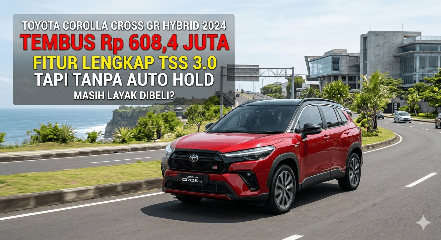 Toyota Corolla Cross GR Hybrid 2024 Tembus Rp 608,4 Juta, Fitur Lengkap TSS 3.0 Tapi Tanpa Auto Hold, Masih Layak Dibeli?