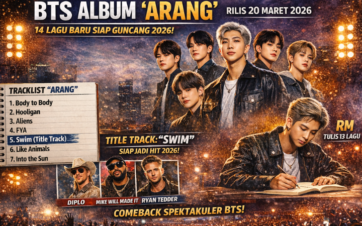 BTS : Tracklist RM siap guncang panggung dengan lagu baru.