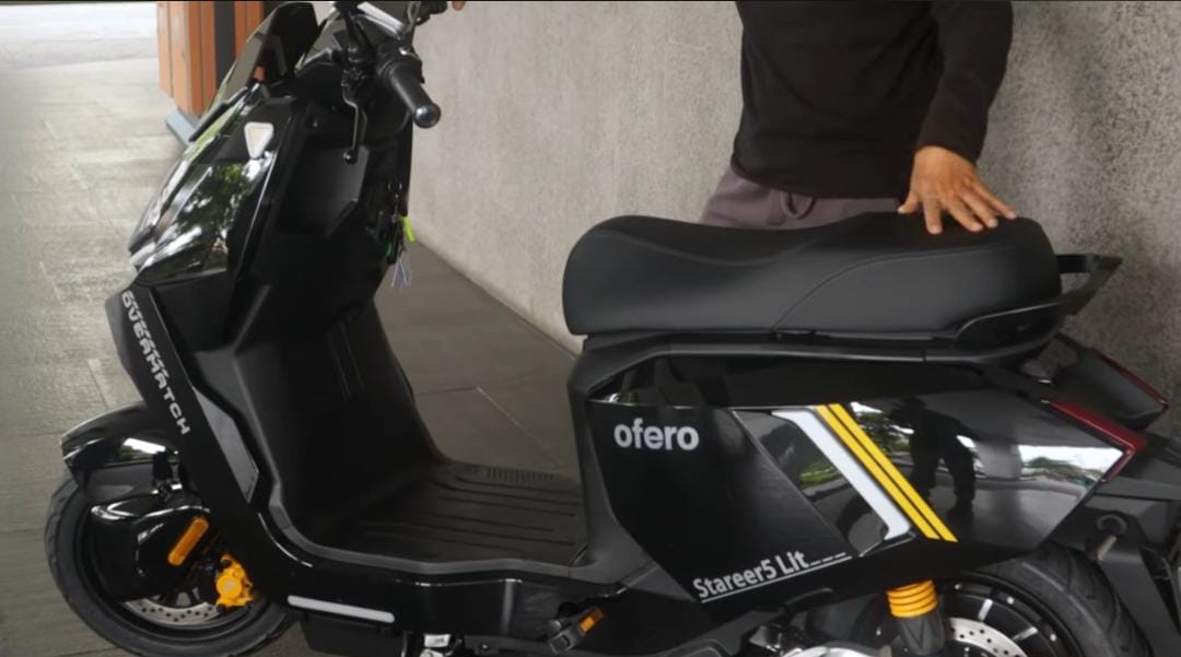 Overo Starir 5 Lit hadir sebagai sepeda listrik jarak tempuh 130 km dengan motor 1.200 watt, baterai 60V, dan kecepatan hingga 60 km/jam.
