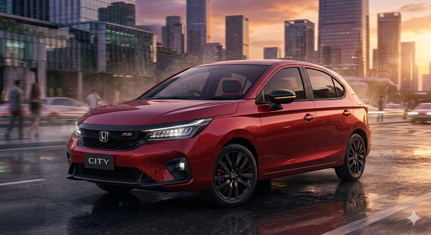 Honda Jazz 2026 hadir di Indonesia dengan desain sporty, fitur Honda Sensing, kabin luas, dan performa bertenaga, cocok untuk pengendara perkotaan.