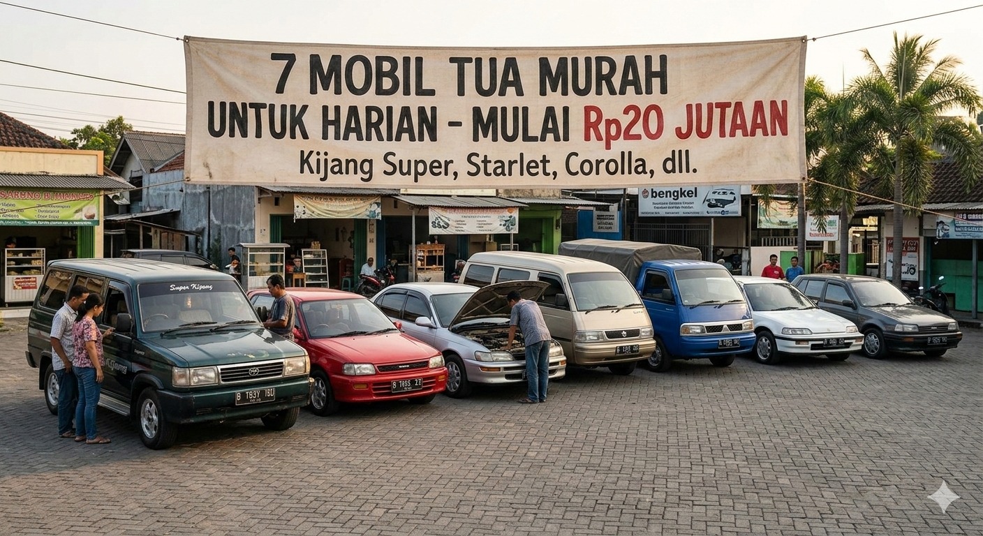 7 Mobil Tua Murah untuk Harian Mulai Rp20 Jutaan, Dari Kijang Super hingga Great Corolla