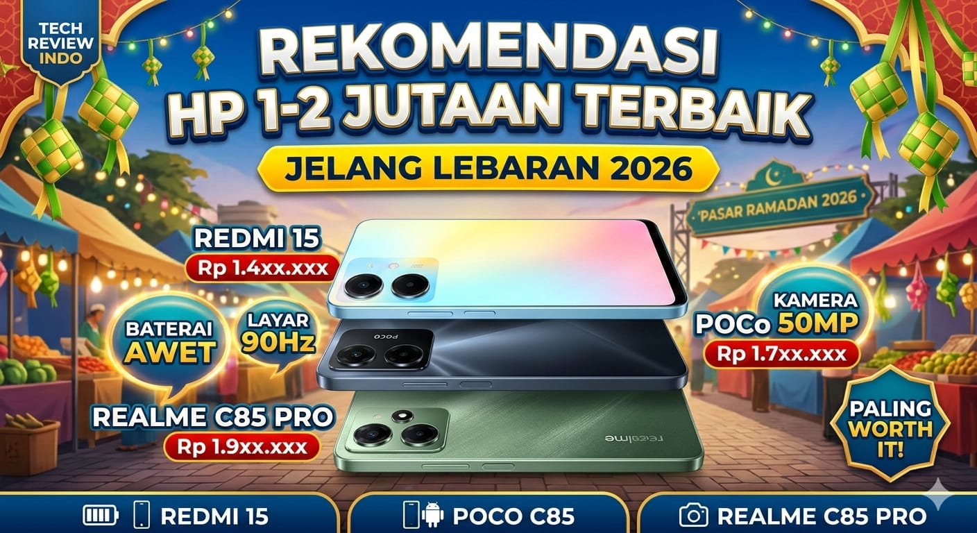 Rekomendasi HP 1&ndash;2 Jutaan Terbaik Jelang Lebaran 2026: Redmi 15, Poco C85 hingga Realme C85 Pro Paling Worth It di Kelasnya