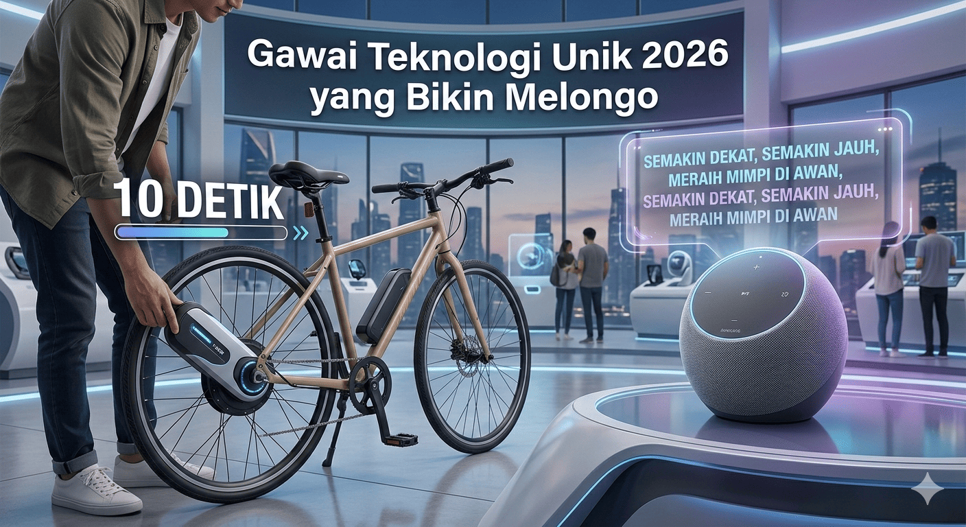 Deretan Gadget Teknologi Unik 2026 yang Bikin Melongo: Sepeda Biasa Bisa Jadi E-Bike 10 Detik, Speaker Tampilkan Lirik Lagu Melayang