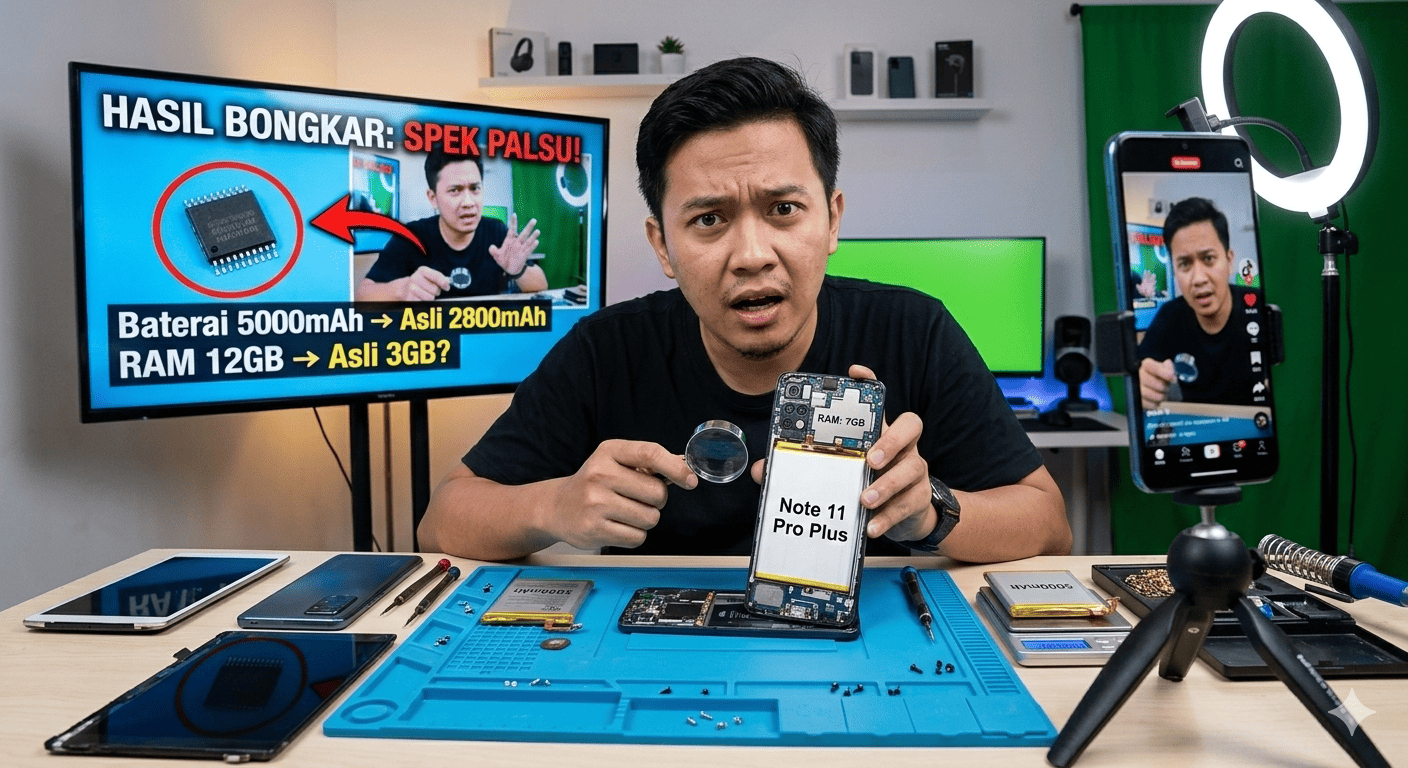Viral di TikTok! HP Murah Sejuta &ldquo;Note 11 Pro Plus&rdquo; Dibongkar, Spek 12GB RAM Ternyata Banyak yang Bohong