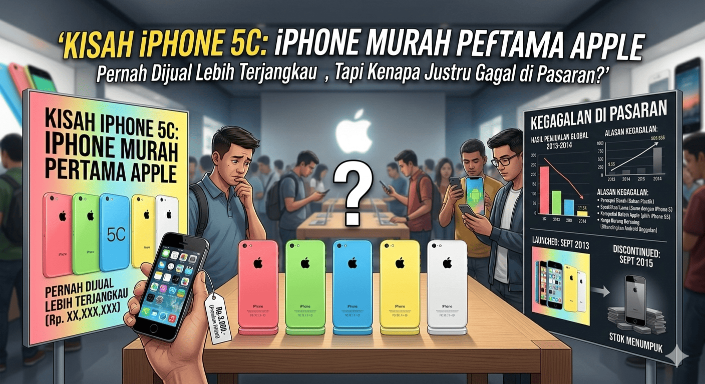 Kisah iPhone 5C iPhone Murah Pertama Apple: Pernah Dijual Lebih Terjangkau, Tapi Kenapa Justru Gagal di Pasaran?