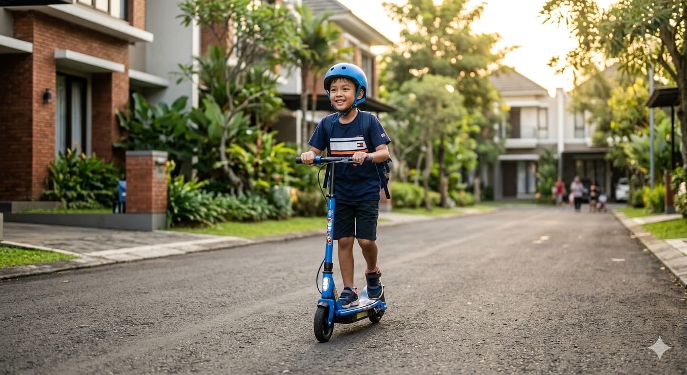 Skuter listrik anak semakin populer sebagai kendaraan aman bagi anak dibanding motor. Simak alasan orang tua memilih skuter listrik anak.