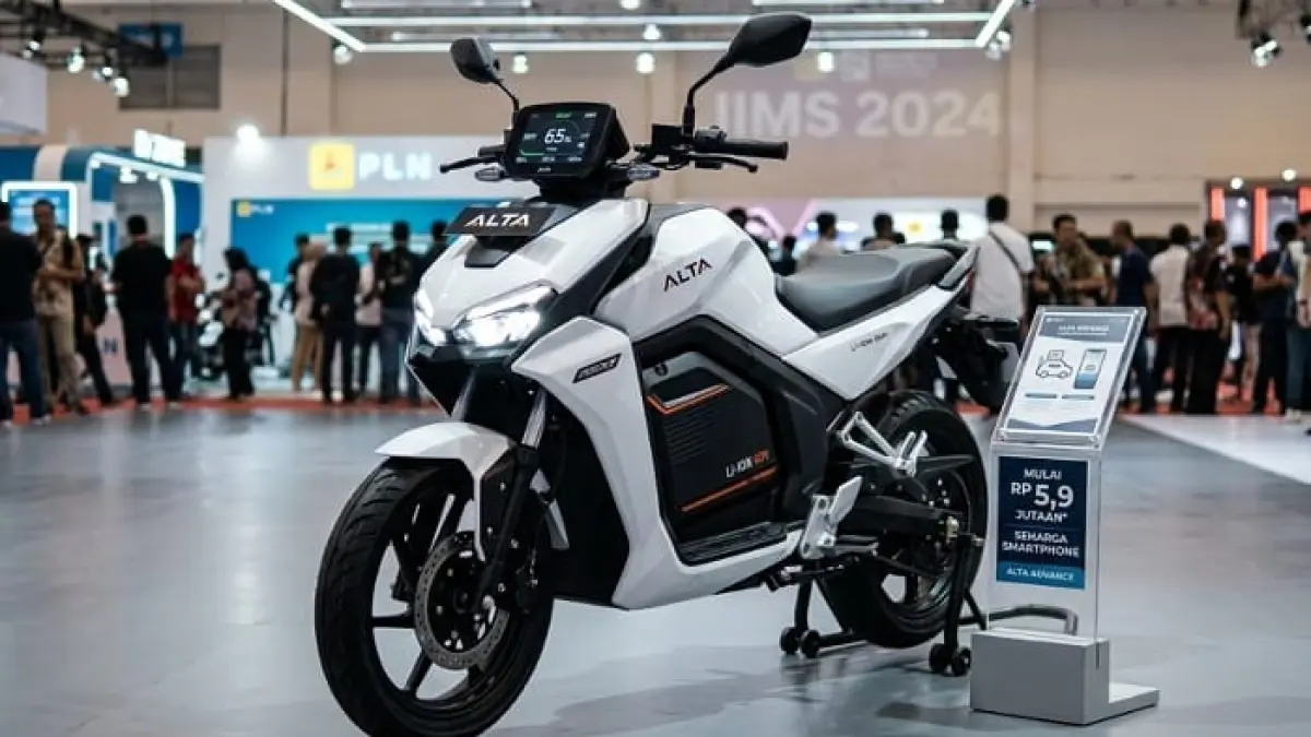 Motor listrik harga Rp2 jutaan di IIMS 2024 bikin heboh! Ini spesifikasi, kelebihan, dan fakta soal motor listrik murah.