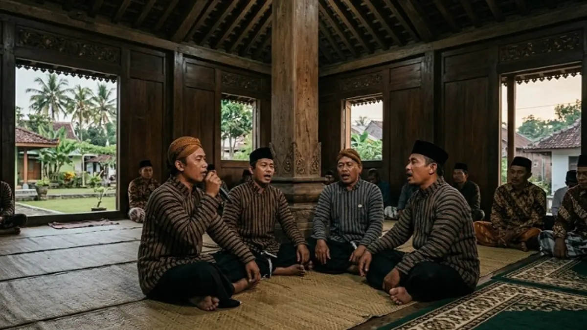 Masjid Saka Tunggal Banyumas unik dengan adzan 4 orang tanpa pengeras suara dan tradisi Aboge yang masih lestari.