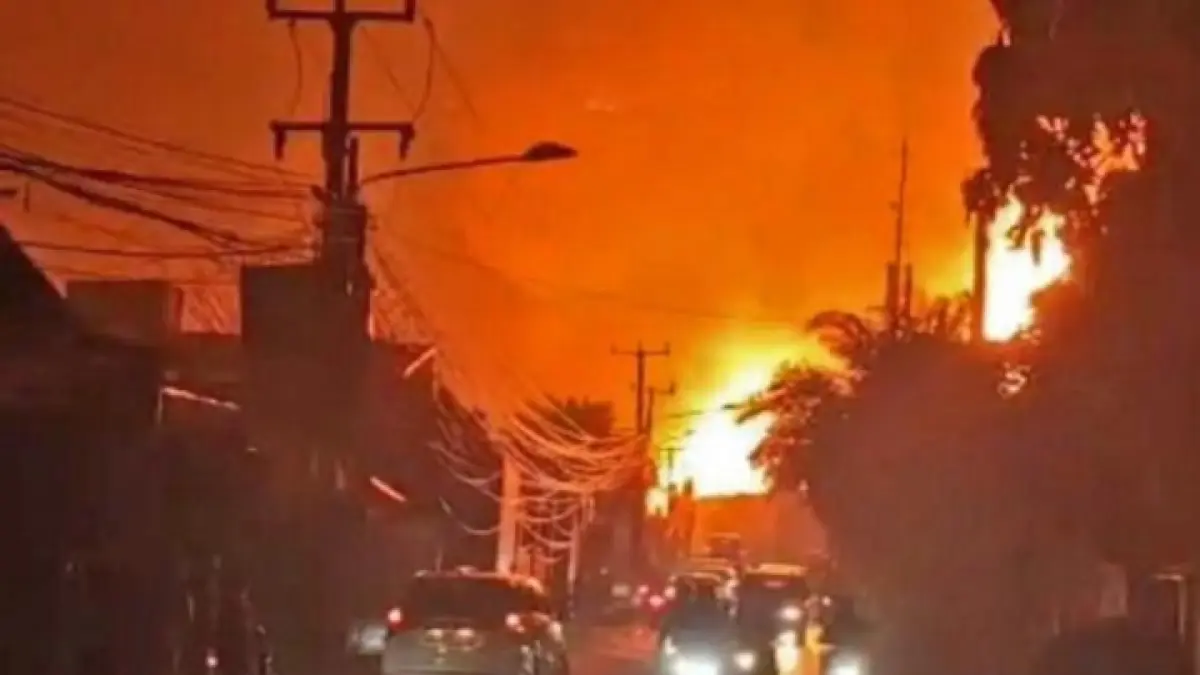 Ledakan SPBE Cimuning Bekasi. 
( iNews Bekasi )