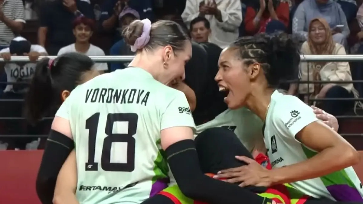 Proliga 2026 makin panas, Irina Voronkova cetak 33 poin, tapi Megawati Hangestri jadi penentu kemenangan dramatis 5 set. SC Youtube