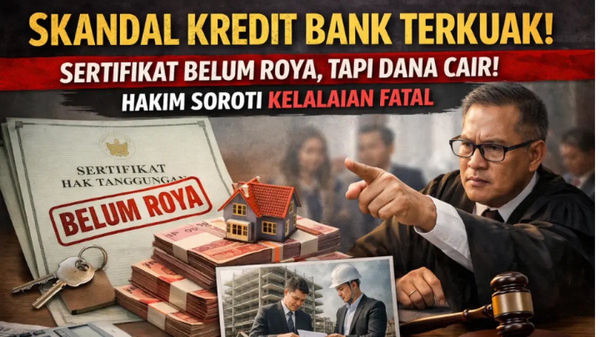 Polemik pencairan kredit bank mencuat usai terungkap sertifikat agunan belum diroya, namun dana miliaran rupiah sudah lebih dulu cair. Hakim menyoroti dugaan kelalaian fatal dalam proses verifikasi dan pengawasan internal perbankan. 
