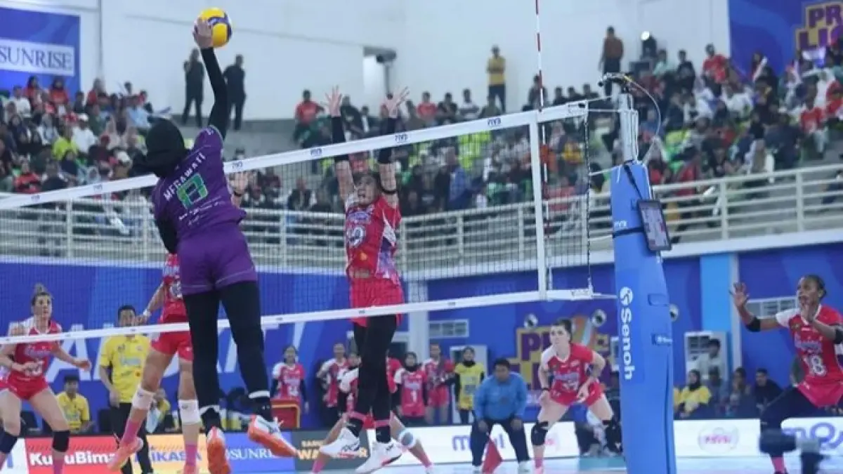 Hasil Final Four Proliga 2026: Gresik Petrokimia kalahkan Popsivo 3-0, Sasa Bitsenko tampil gemilang dan jadi penentu kemenangan.