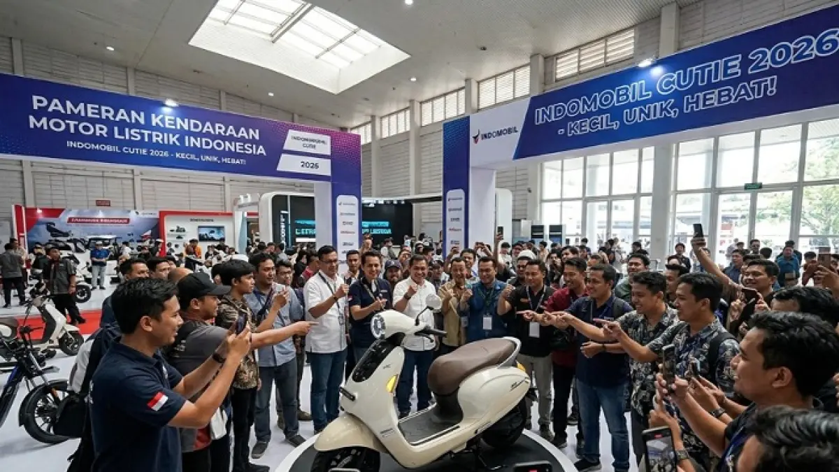 Indomobil Cutie 2026 hadir di IMS dengan harga Rp15 jutaan, desain imut, fitur lengkap, dan jarak tempuh hingga 135 km.
