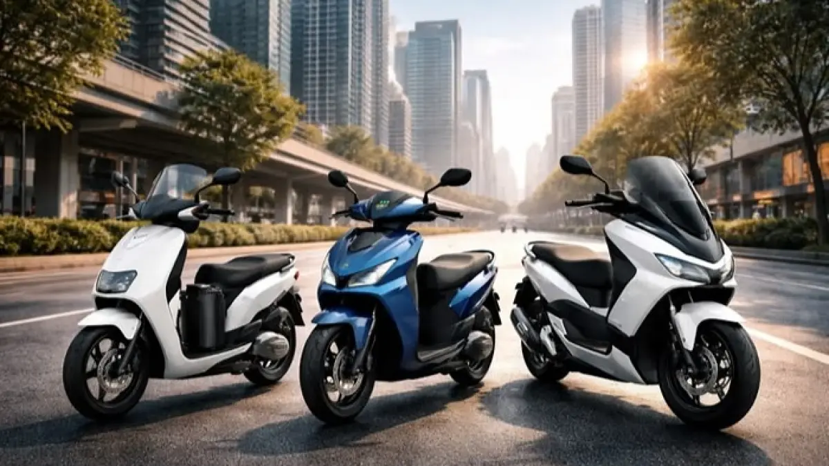 Indomobil E-Motor Sprinto hadir sebagai skutik listrik sporty dengan jarak 110 km, fitur canggih, dan desain mirip Honda.