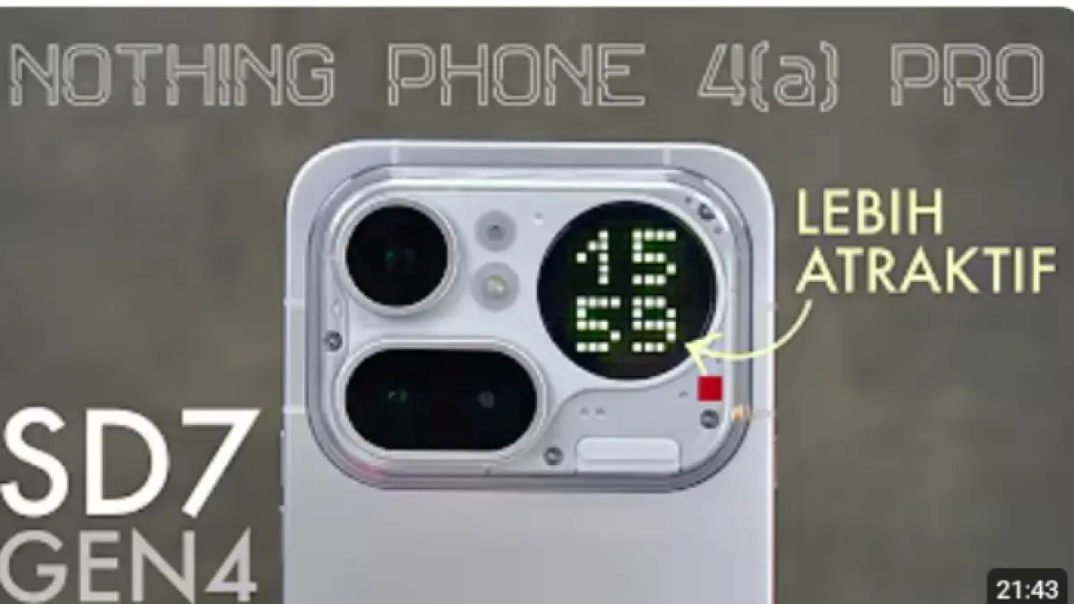 Nothing Phone 4A Pro hadir dengan LED animasi unik dan Snapdragon 7 Gen 4. (DHIARCOM)
