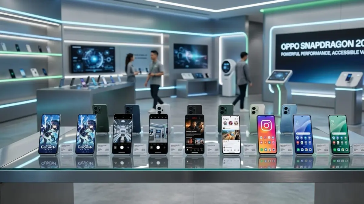 7 HP Oppo Snapdragon termurah 2026 dengan harga 1 jutaan, baterai besar, dan performa kencang. Simak daftar lengkapnya!