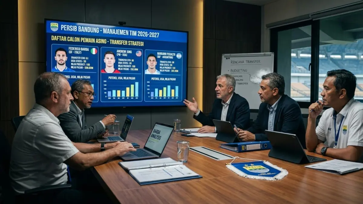 Daftar pemain asing Persib Bandung 2026-2027: dipertahankan, dilepas, dan incaran baru Maung Bandung musim depan.
