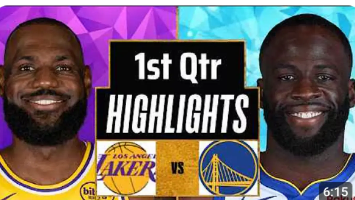 Duel panas kuarter pertama! LeBron James memimpin Los Angeles Lakers menghadapi perlawanan sengit Draymond Green bersama Golden State Warriors dalam laga penuh tensi tinggi.  (Youtube)

