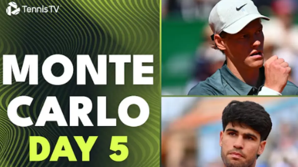 Monte Carlo Masters memasuki hari kelima! Jannik Sinner dan Carlos Alcaraz siap tampil habis-habisan dalam persaingan sengit menuju babak selanjutnya. (TENIS TV)