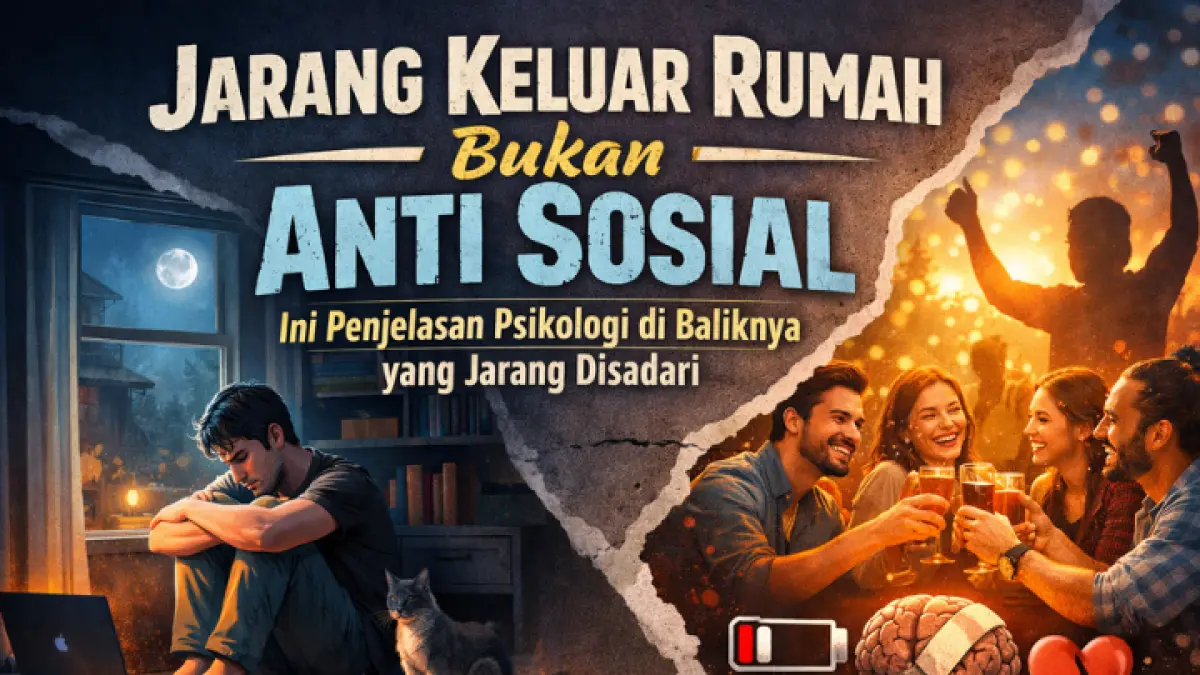 seseorang memilih diam di rumah karena kelelahan emosional dan tekanan sosial, bukan sekadar anti sosial atau tidak punya kehidupan.( GPT AI )