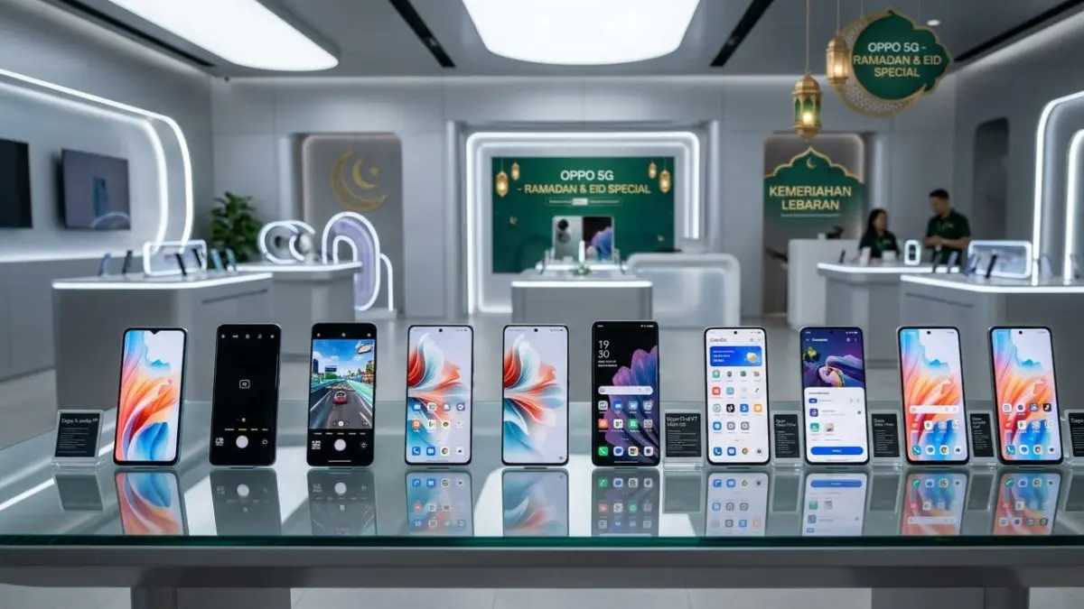 Simak 7 HP Oppo 5G RAM 8GB 256GB terbaik 2026, spesifikasi lengkap, harga terbaru, dan rekomendasi paling dicari jelang Lebaran.