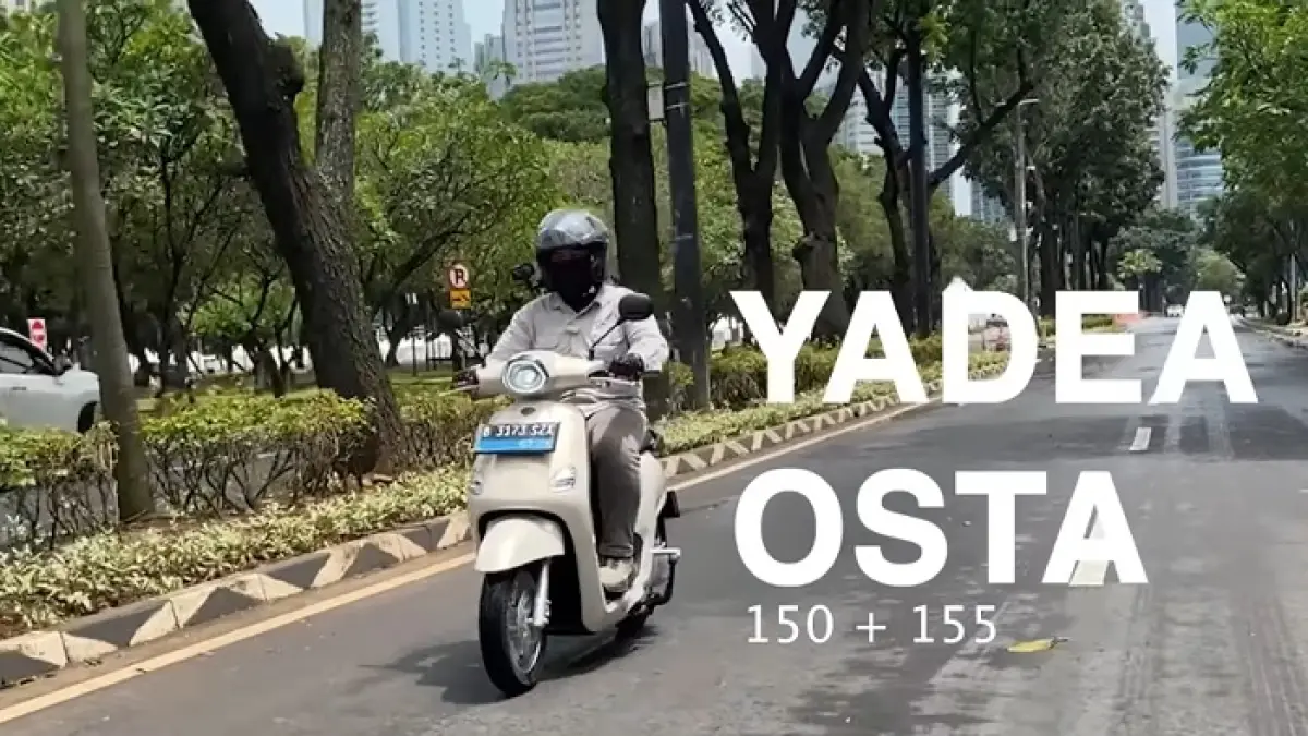 Motor listrik hybrid Indonesia 2026 makin canggih, Yadea Osta hadir dengan jarak 150 km, fitur pintar, dan garansi baterai 5 tahun.