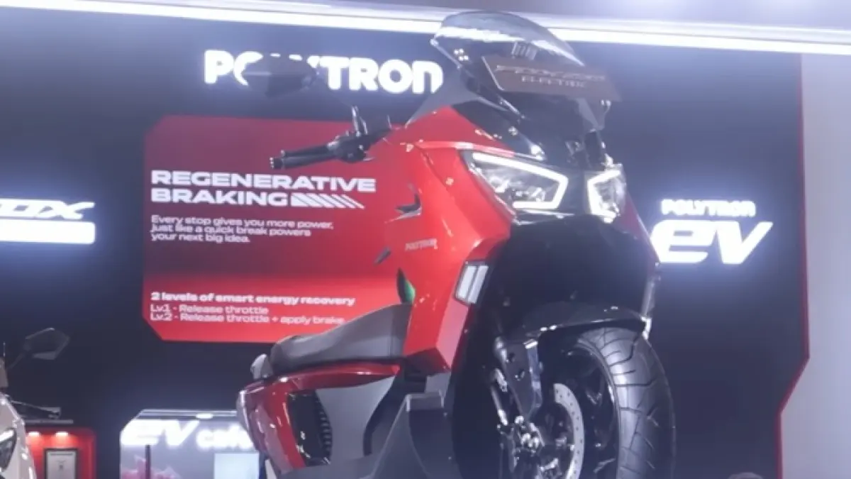 Motor listrik daya tahan baterai kuat Polytron Fox 350 mampu tempuh hingga 136 km, cocok untuk mobilitas harian 2026.