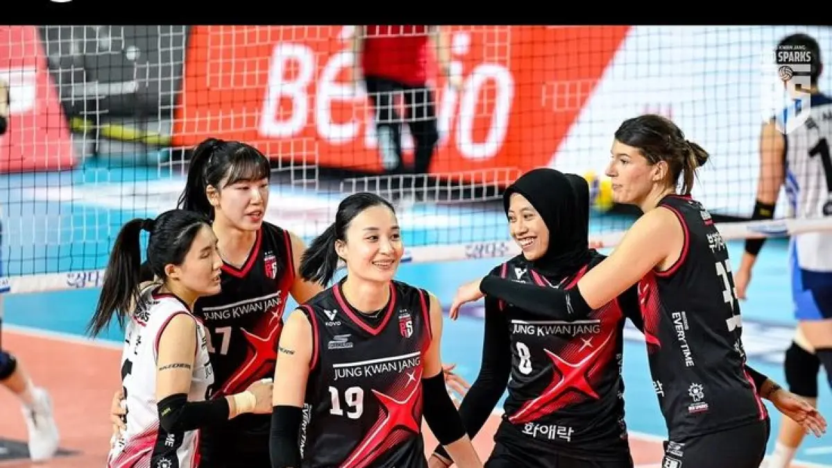 Megawati Proliga 2026 menggila! Headshot Karabajema warnai kemenangan dramatis Jakarta Pertamina Enduro atas Elektrik PLN.(Pinterest)