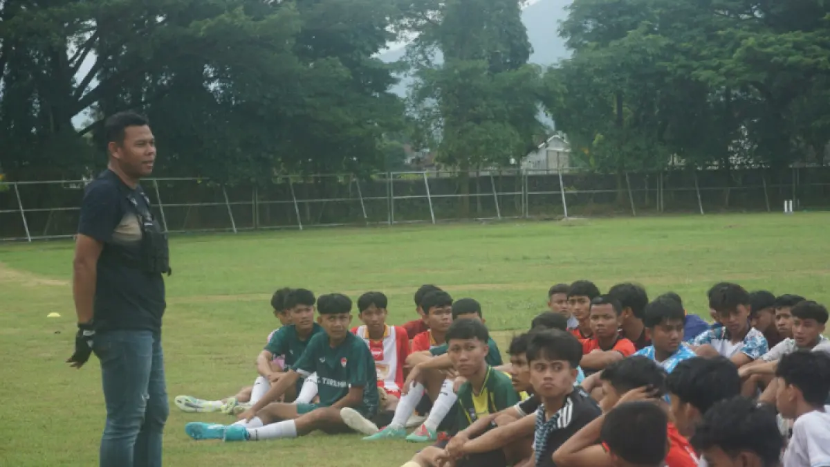SELEKSI U17: Jelang hadapi Piala Soeratin U17, Persiga Trenggalek gelar seleksi terbuka. (FATRA ADITYA/ RADAR TRENGGALEK)