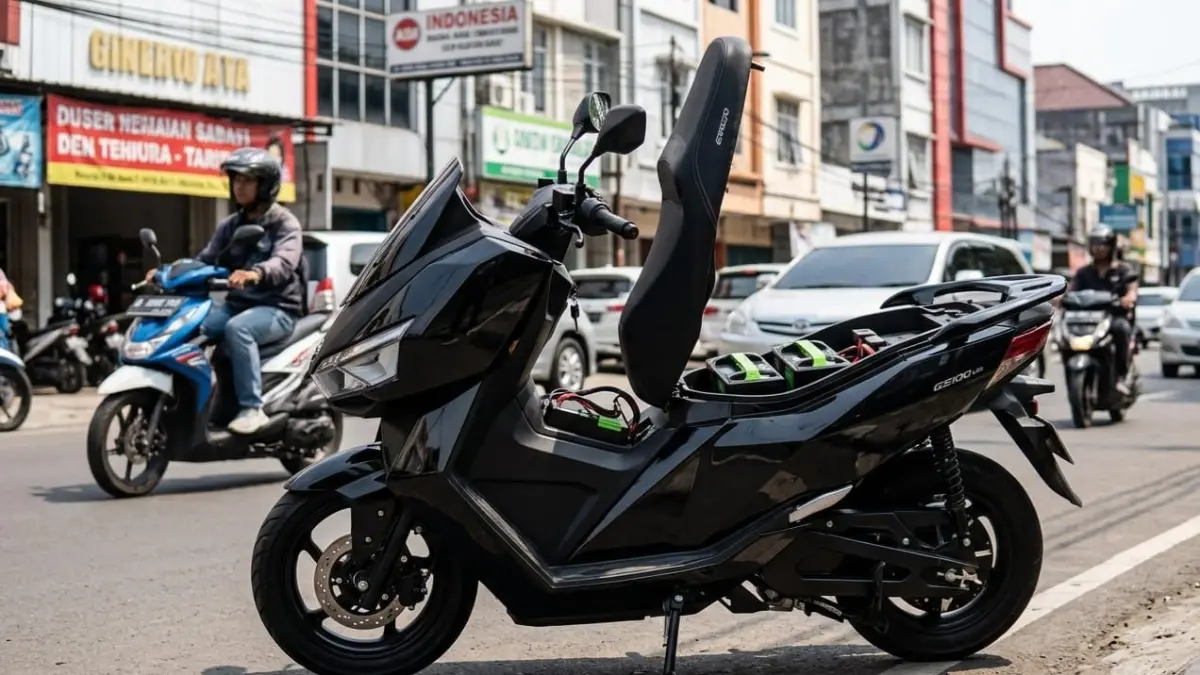 Daidong Mobility GS100 Lite hadir dengan teknologi Hyundai, baterai swap, dan jarak tempuh 100 km, cocok untuk harian.