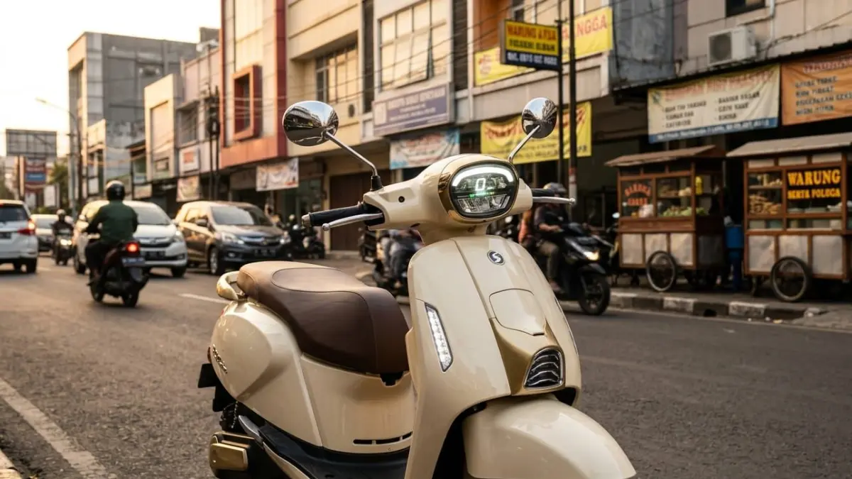 Motor listrik 72 volt mampu tembus 70 km/jam dan jarak tempuh 70 km, jadi pilihan hemat dan bertenaga untuk harian.