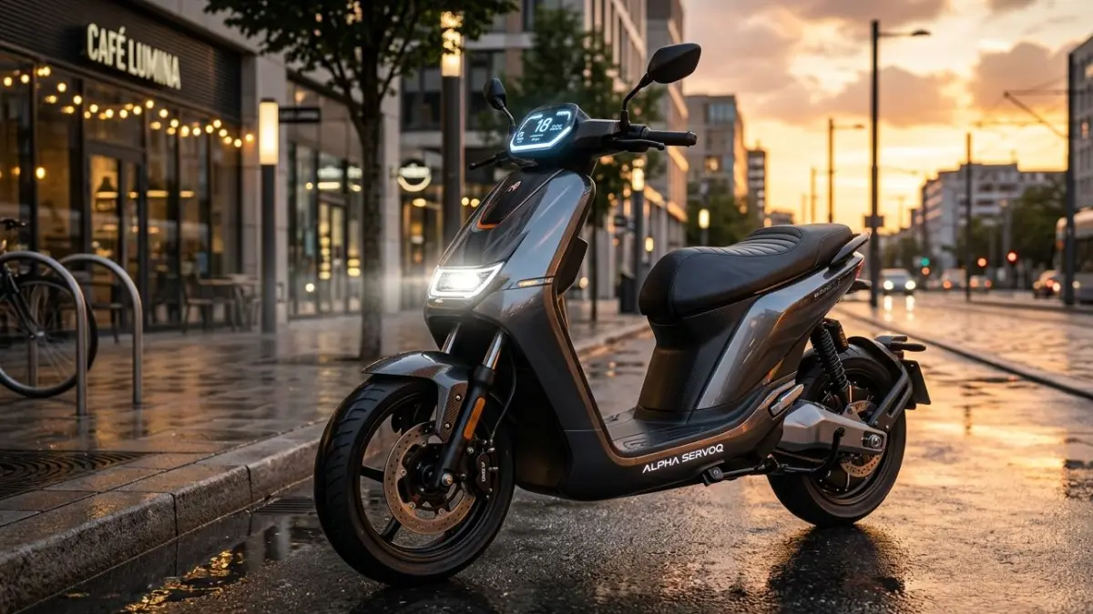 Motor listrik Alpha Servoq Rp49,5 juta hadir dengan ABS, fast charging, dan tiga mode berkendara. Fitur lengkap, performa responsif!