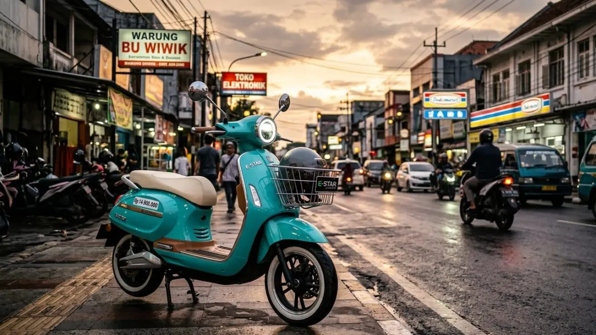 Motor listrik Rp15 jutaan tanpa sewa baterai jadi sorotan! Indomobil QT hadir dengan fitur lengkap dan biaya operasional super hemat.