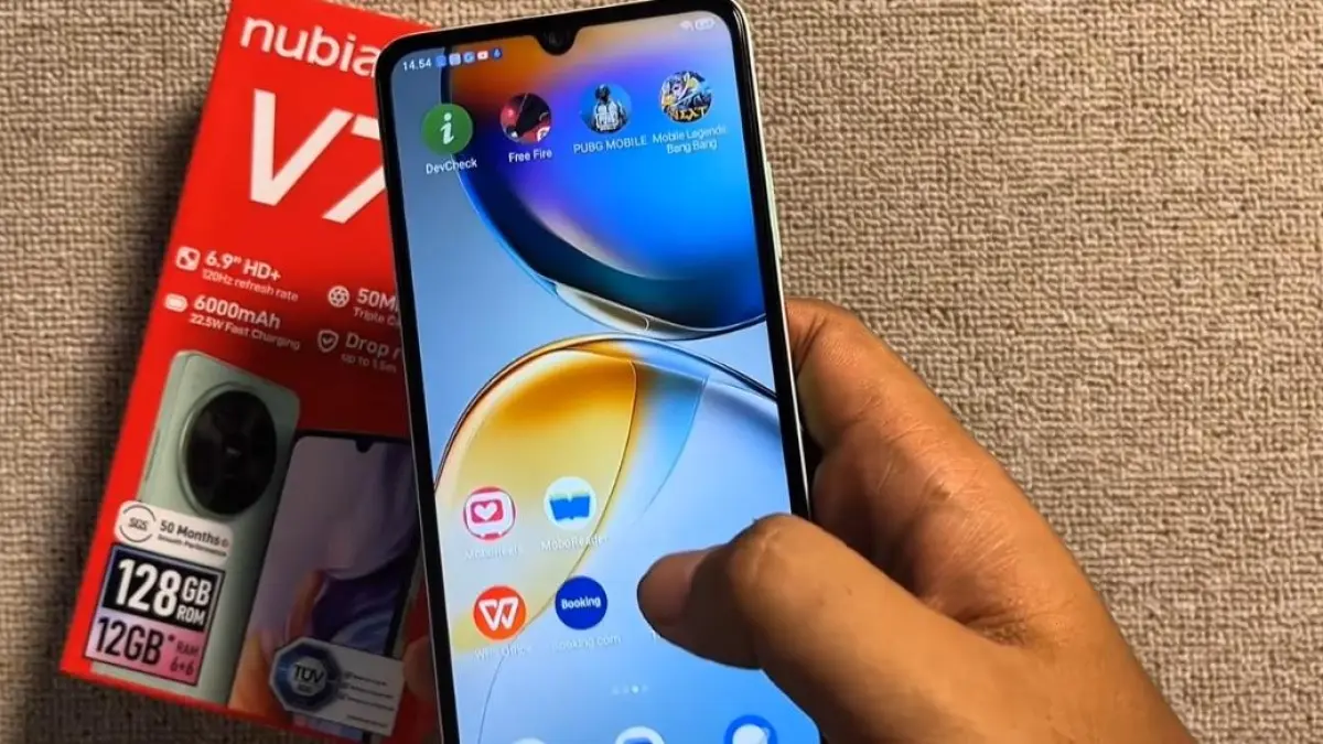 Nubia V70 Max hadir sebagai HP murah RAM besar baterai 6000 mAh, cocok untuk harian dengan harga sejutaan dan fitur lengkap.
